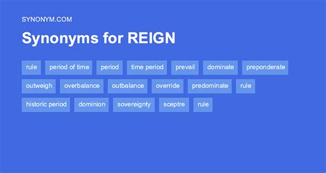 reign synonym